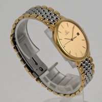 OMEGA DeVille Date QUARTZ Unisex 32mm Two Tone Gold Dial OMEGA 1430 Ref.396.1012