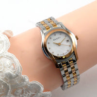 Exc+5 Gucci 5500L Stainless Steel MOP Diamond Dial Ladies Watch