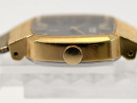 Vintage 1978 SEIKO women QUARTZ Square shape Brown Tone Dial Gold filled 16-5320