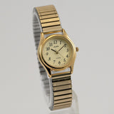 Seiko Alba women Round Shape watch 24mm Gold Tone Dial quartz Ref.V515-6481