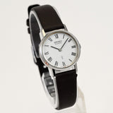 Vintage 1976 Seiko women 24mm Round Roman Dial watch quartz Ref43-0070