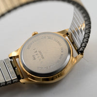 Seiko Alba women Round Shape watch 24mm Gold Tone Dial quartz Ref.V515-6481