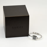 Vintage GUCCI 1900L Quartz 19mm Black Square Women Watch From JAPAN w/Box