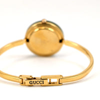 GUCCI Change Bezel Dial 12 colors Women's Gold Watch Bracelet 11/12.2 w/Box