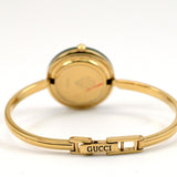 GUCCI Change Bezel Dial 12 colors Women's Gold Watch Bracelet 11/12.2 w/Box