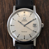 Vintage 1969 OMEGA Geneve Cal.565 Silver Dial Automatic Men's Watch Ref.166.070