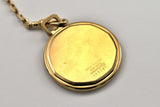 SEIKO LASSALE 40mm white Tone Dial 5mm thin Quartz Pocket watch Ref.9550-5339