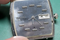 As-Is For Parts SEIKO LORDMATIC TV Screen Dial Ref.5606-5030 Quick Set OK