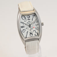 COGU ITALY Men's Automatic Watch Crazy Hours Stainless Steel Two-Hand Leather