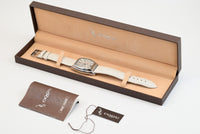 COGU ITALY Men's Automatic Watch Crazy Hours Stainless Steel Two-Hand Leather