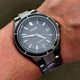 Citizen ATTESA CB3030-76E Eco-Drive Solar Analog Titanium Men Watch Black w/Box