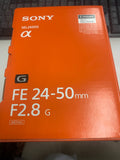 Sony FE 24-50mm F2.8 G G Lens E-mount SEL2450G standard zoom lens
