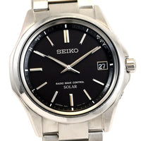 SEIKO Radio-Controlled Solar Watch Model: 7B24-0BN0 Case Size: 40mm Black
