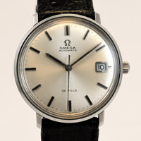 Vintage OMEGA De Ville 35mm Silver dial Automatic Cal.565 Ref.166.033