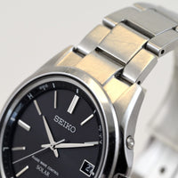 SEIKO Radio-Controlled Solar Watch Model: 7B24-0BN0 Case Size: 40mm Black