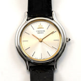 *Near MINT* SEIKO CREDOR 24mm/ Silver dial Women's QUARTZ Ref.4J81-0A40