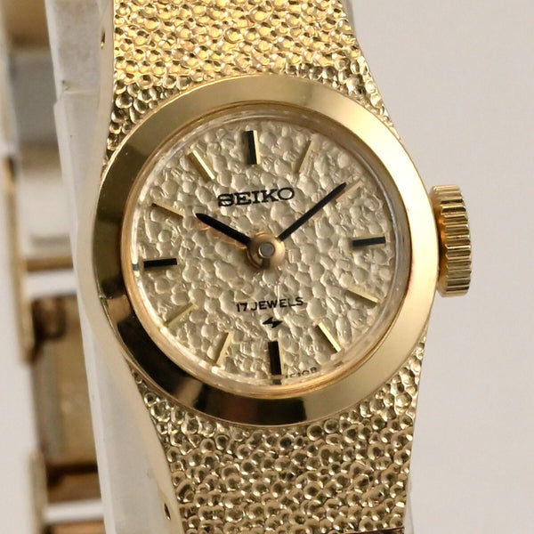 Vintage 1963 Seiko Women's Watch 17 Jewels Hand-winding Gold-Filled Ref.11-0450
