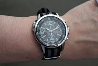 SEIKO PROSPEX Solar Chronograph Alarm Watch 42mm Black Dial SSC295 Ref.V172-0AL0