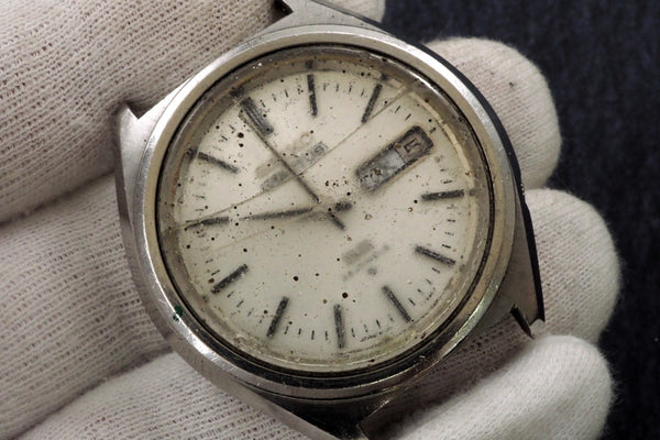 For Parts As-Is パーツ取 ヴィンテージ セイコーSEIKO 5 ACTUS AUTOMATIC 動作品 Ref.6106-7490